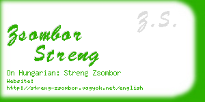 zsombor streng business card